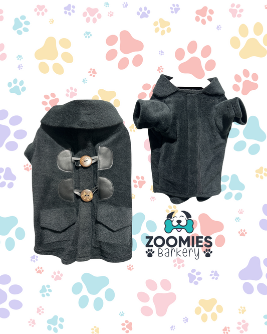 Cozy Black Fleece Coat