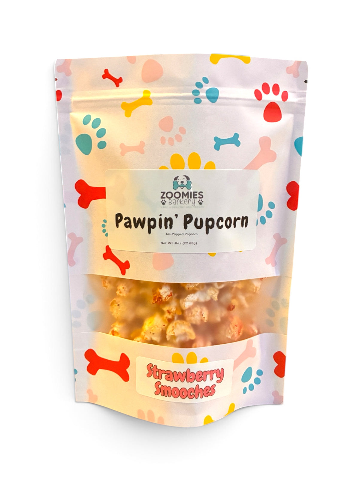 Strawberry Smooches Pawpin’ Pupcorn